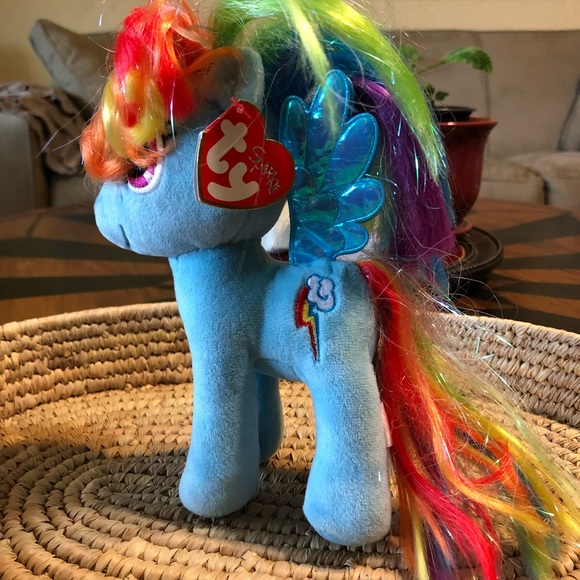 Ty Beanie Baby Collection Pretty Pony Rainbow Dash - Picture 2 of 6
